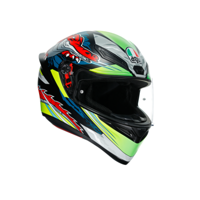 CASCO INTEGRALE AGV K1 MULTI DUNDEE MATT LIME-RED 011 210281A21 1