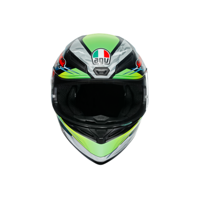 CASCO INTEGRALE AGV K1 MULTI DUNDEE MATT LIME-RED 011 210281A21 2