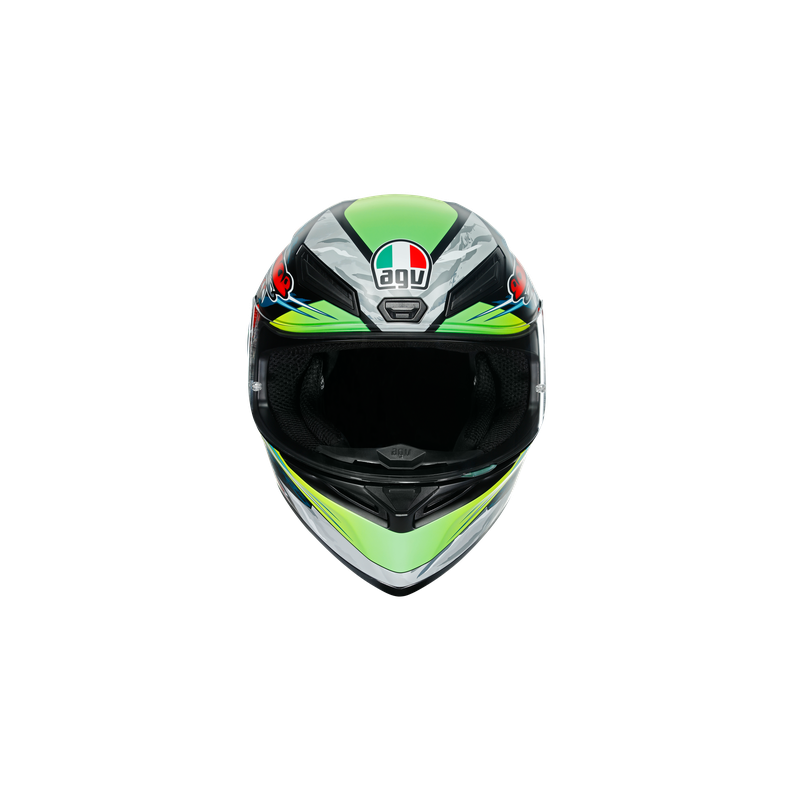 CASCO INTEGRALE AGV K1 MULTI DUNDEE MATT LIME-RED 210281A21 1