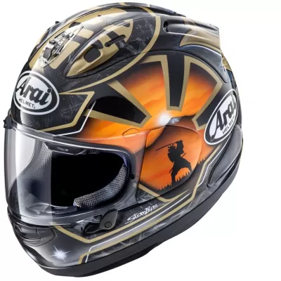 CASCO INTEGRALE ARAI RX-7V EVO PEDROSA SPIRIT GOLD AR2996MGS 1