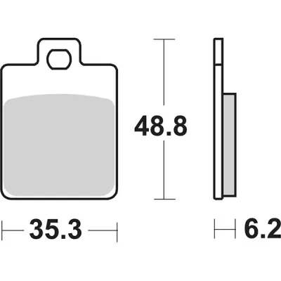PASTIGLIE FRENO MOTO SBS 202MS PER SCOOTER SYM / PIAGGIO 65620205 1