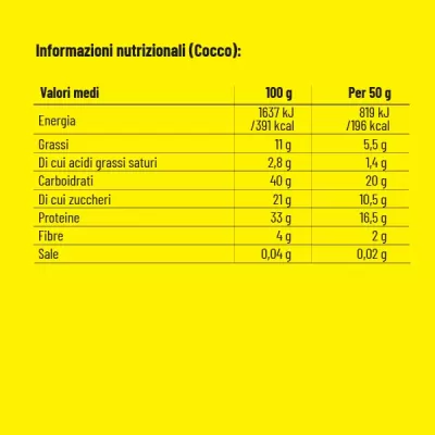 BARRETTA PROTEICA PRO ACTION PROTEIN BAR 33% 50GR GUSTO COCCO 1PZ