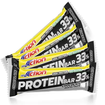 BARRETTA PROTEICA PRO ACTION PROTEIN BAR 33% 50GR GUSTO MANDORLA 1PZ