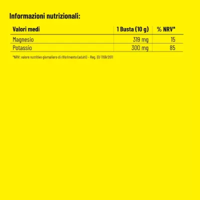 MAGNESIO E POTASSIO PRO ACTION 10 BUSTE GUSTO AGRUMI