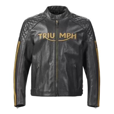 GIACCA MOTO TRIUMPH BRADDAN AIR RACE LEATHER
