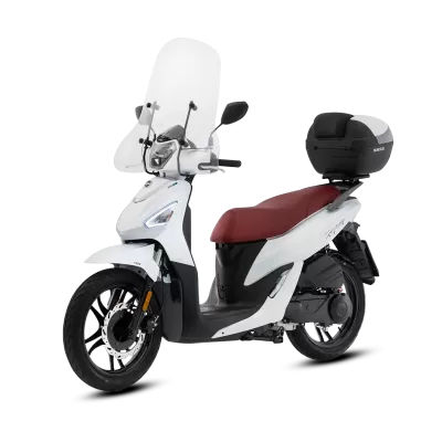 SCOOTER SYM SYMPHONY 200i BIANCO OPACO SELLA ROSSA E5+