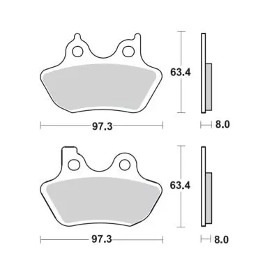PASTIGLIE MOTO BRAKING 843 CM77 843CM77 2
