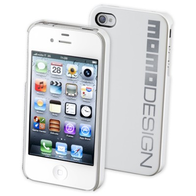 COVER BIANCA LUCIDA PERLATA MOMO DESIGN PER IPHONE4S-4 MOMOHCIPHONE4SW 2